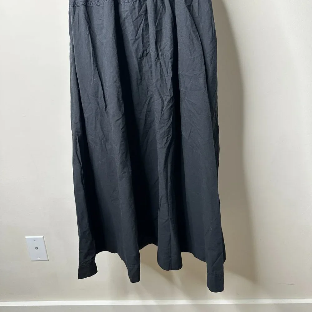 Madewell Brooke One Shoulder Ruffle Midi Dress Black Size 2 NEW - Picture 8 of 9
